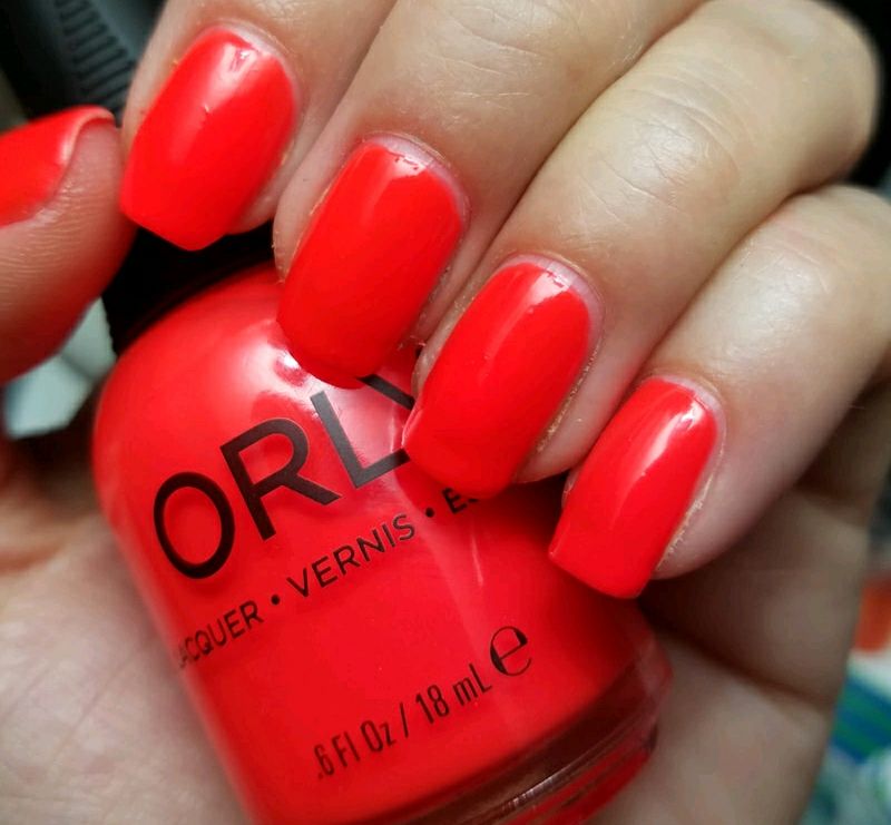 Hotshot neon coral nail polish 18ml Orly by Orly 